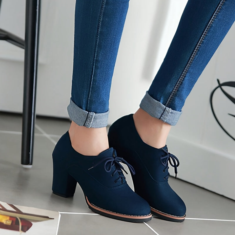 Lydia - Comfortable Lace-up Pumps