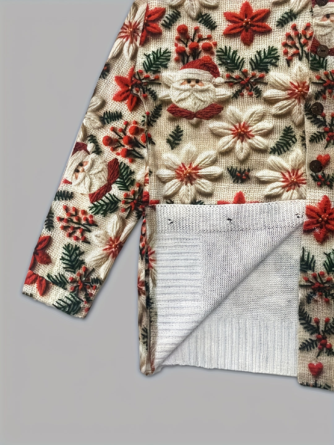 Leontine | Vintag Cute Santa Cardigan