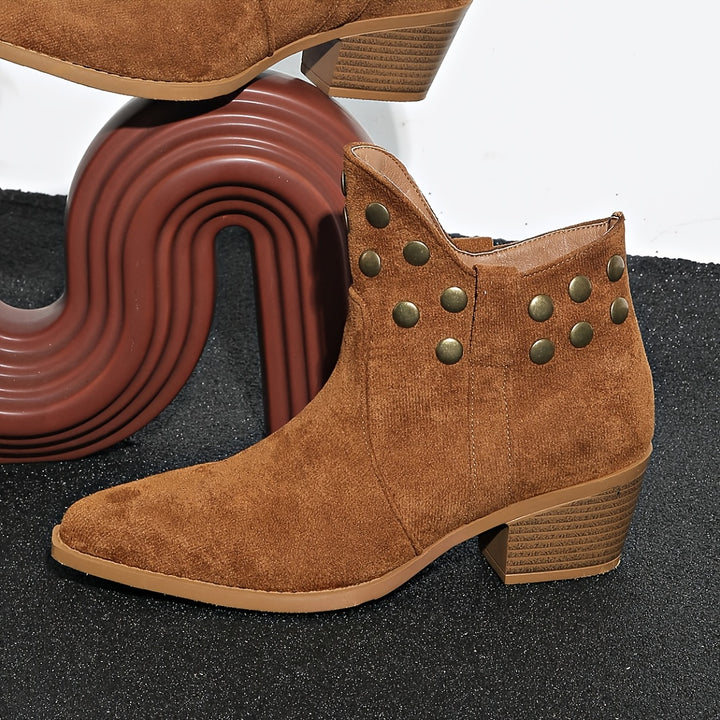 Ana - Chunky Heel Cowboy Boots