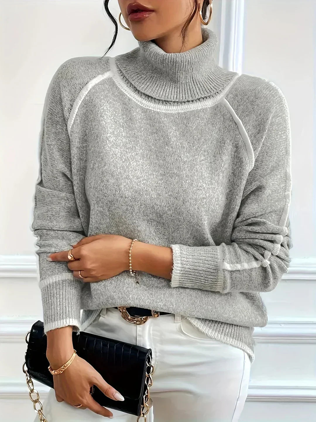 Elle - Warmer Cashmere Turtleneck Sweater