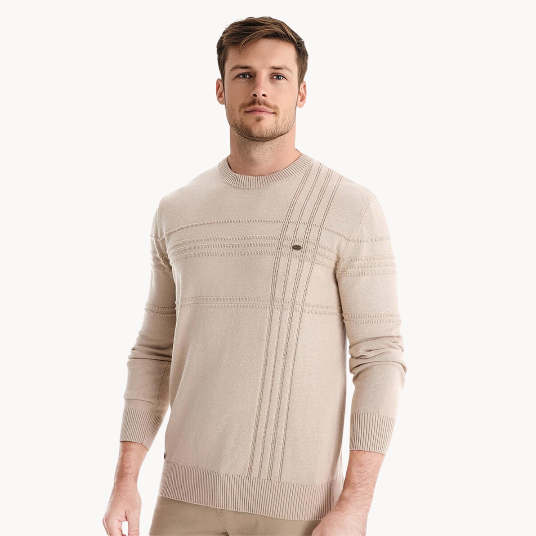 Jonas - Timeless Sweater with Elegant Diamond Design