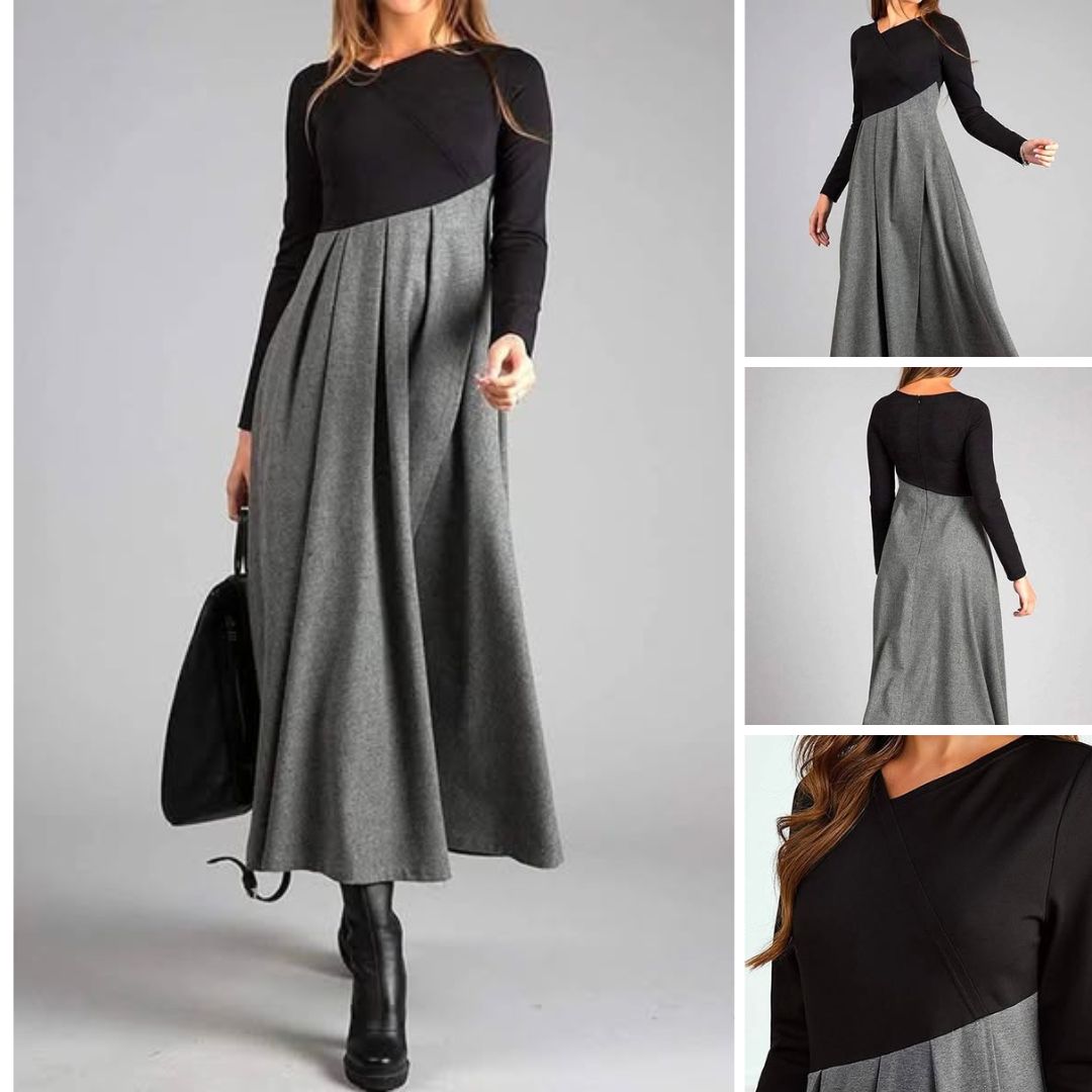 Desiree - Long-Sleeved Maxi Dress