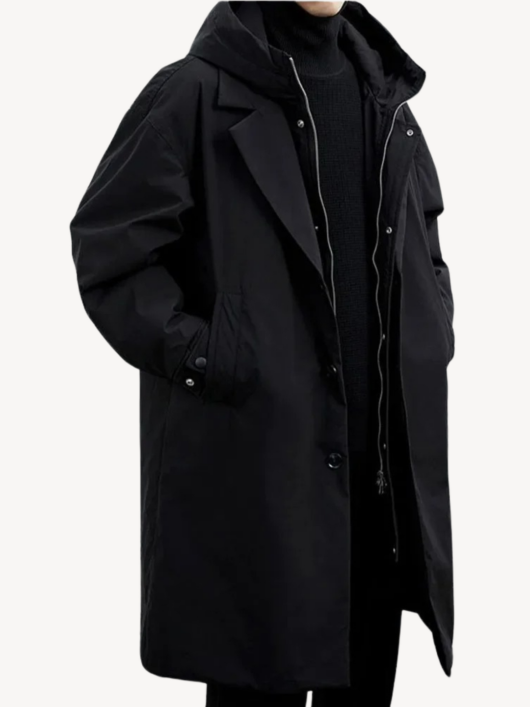 Marcus - Classic Hooded Trench Coat