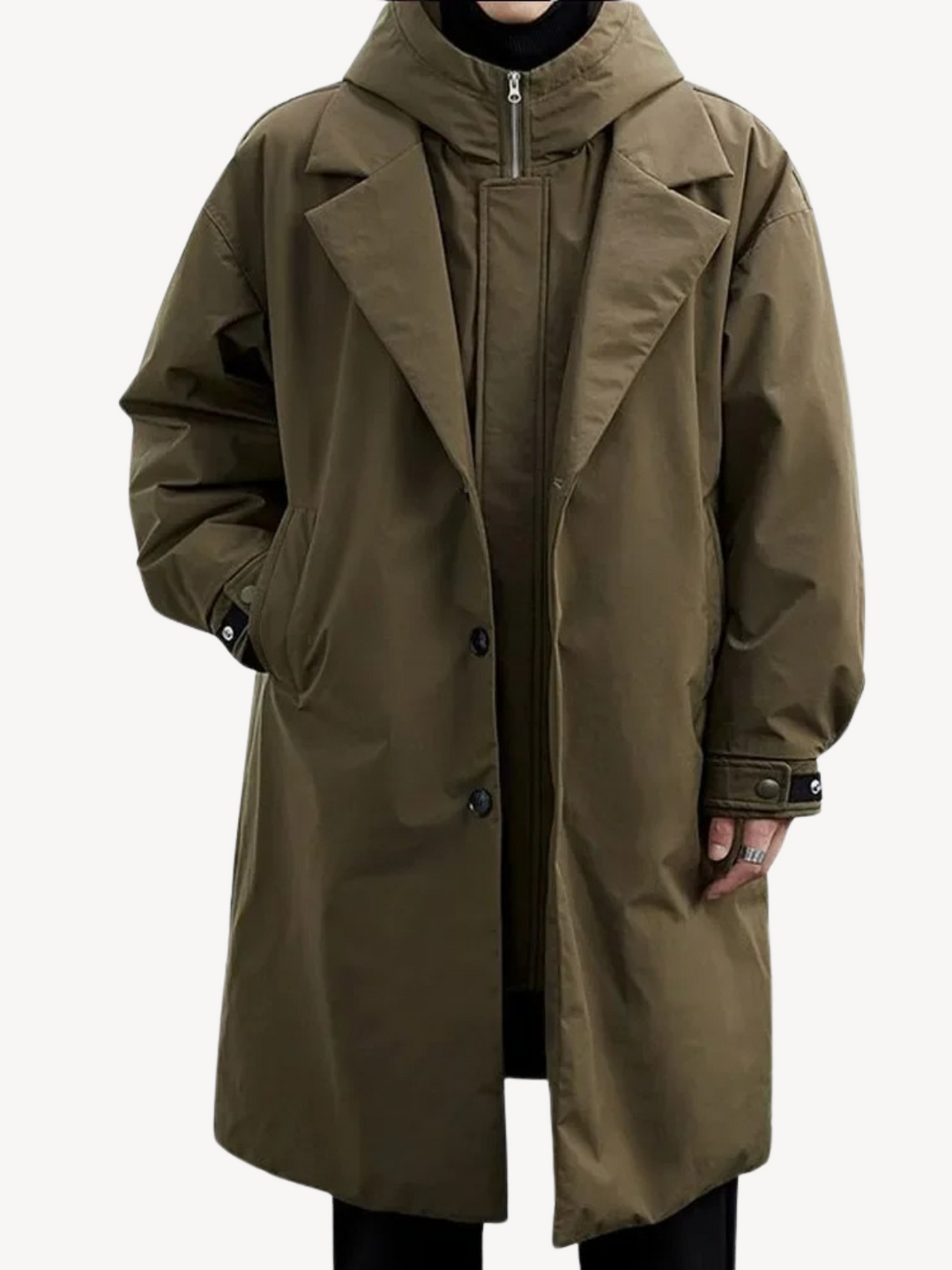 Marcus - Classic Hooded Trench Coat