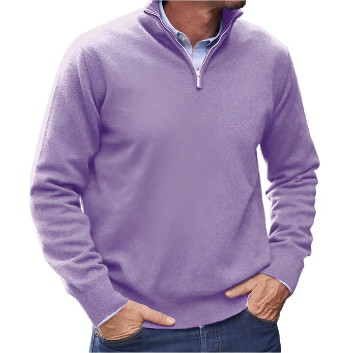 Ercan - Italian Cashmere Sweater with Zipper