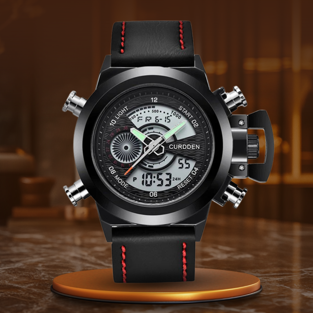 Dual Time Fashion Chronograph Watch