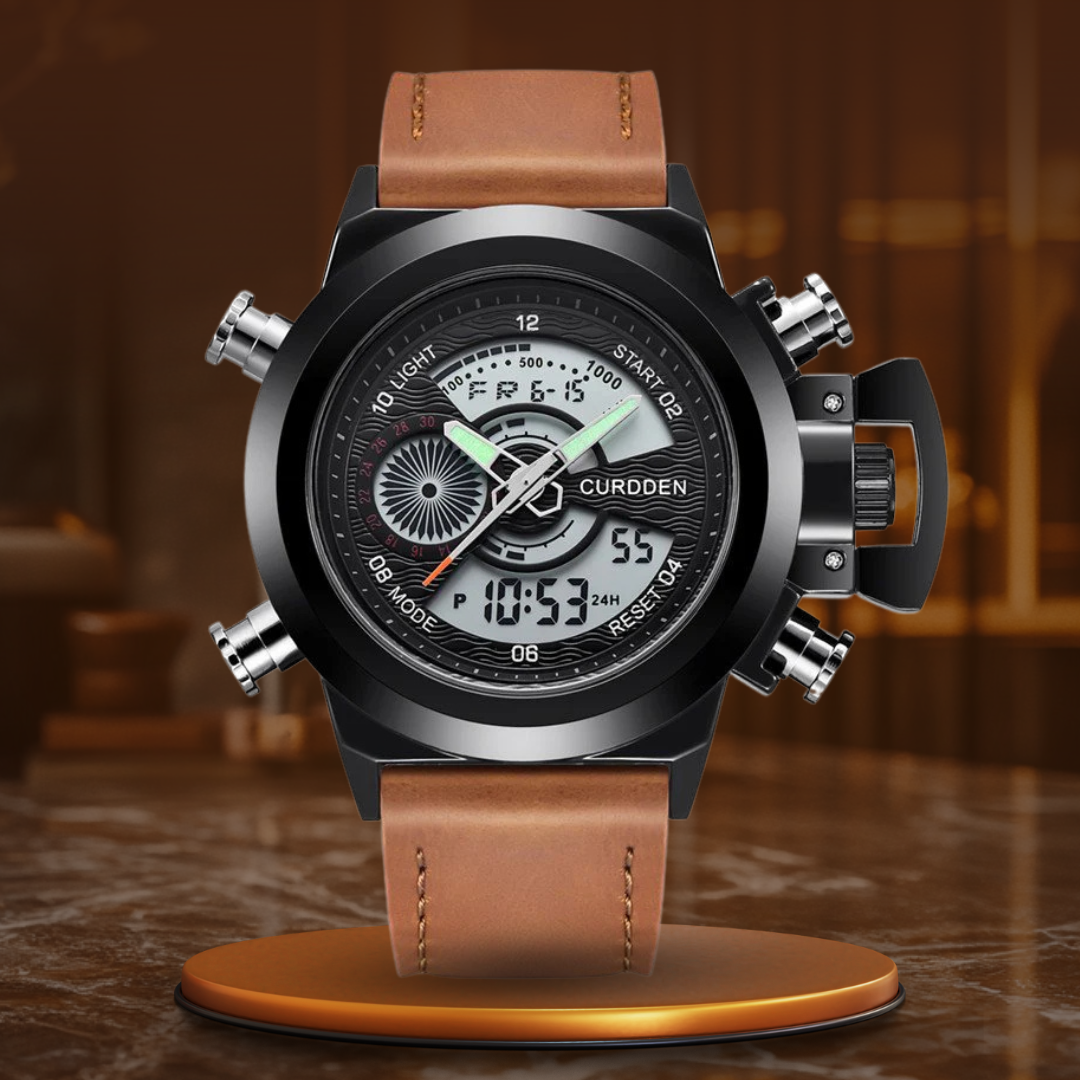 Dual Time Fashion Chronograph Watch