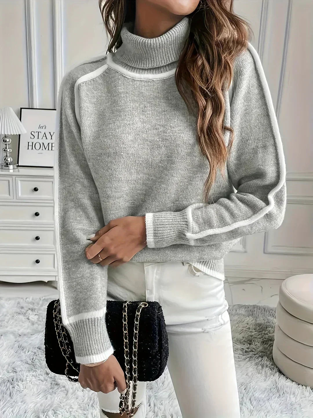 Elle - Warmer Cashmere Turtleneck Sweater