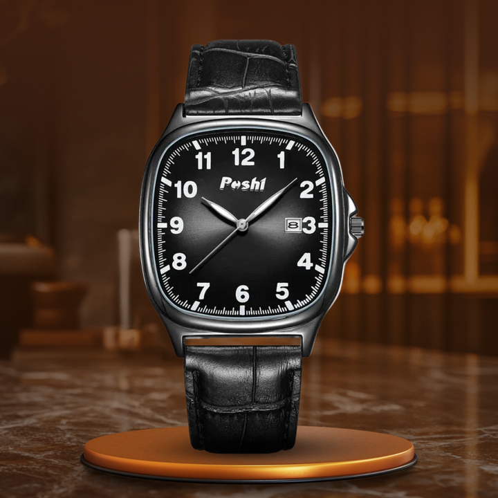 Fashion Leather Strap Quartz Watch