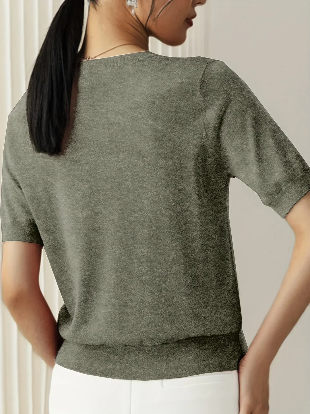 Mila – Short Sleeve Sweater Top