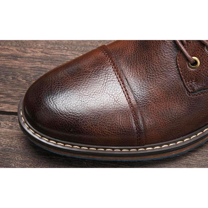 Nathan | Leather Oxford Boots