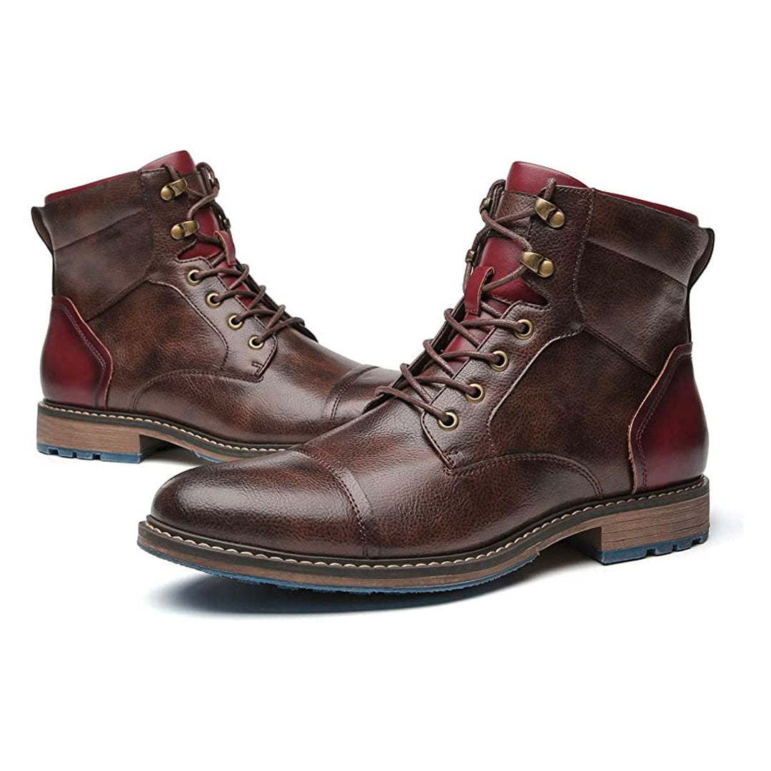 Lukas - Men's Leather Oxford Boots in Classic Design