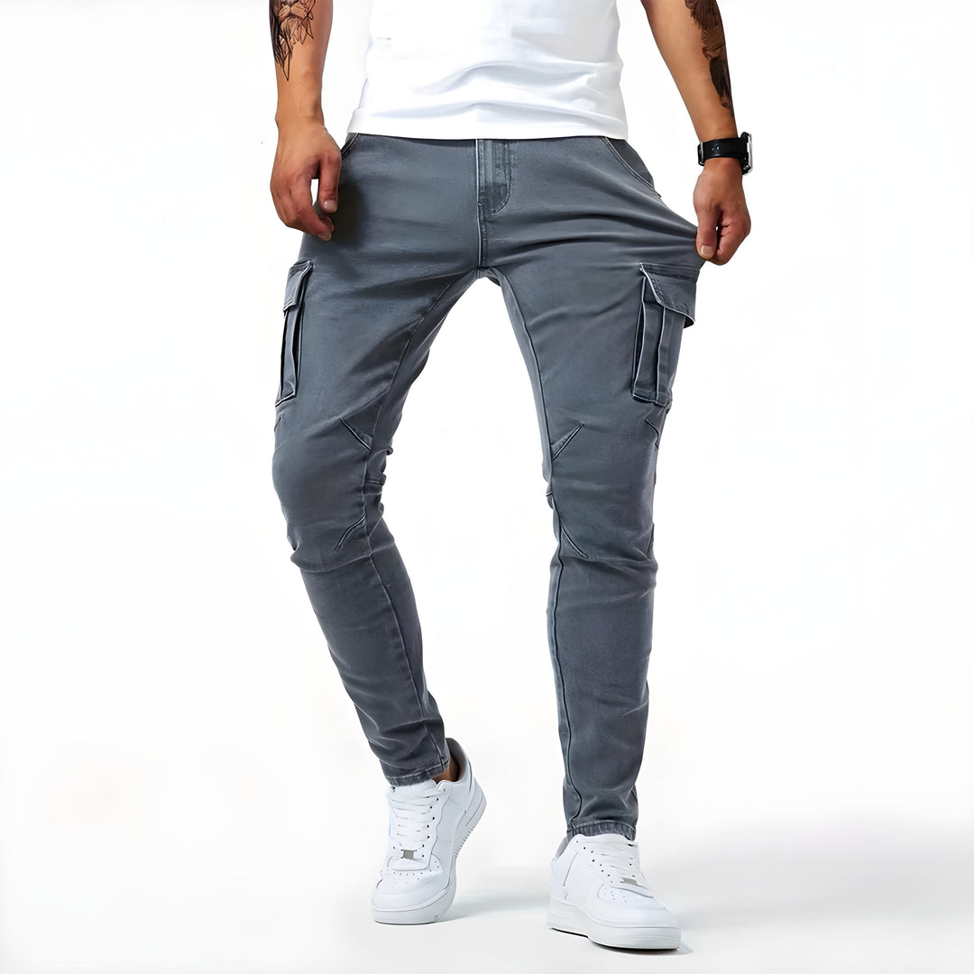 Sam - Cargo Pants with Stretch Denim