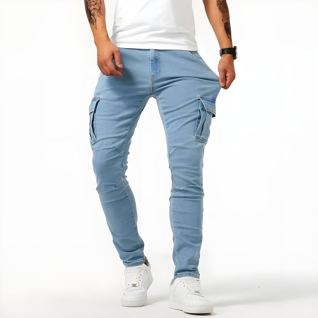 Sam - Cargo Pants with Stretch Denim