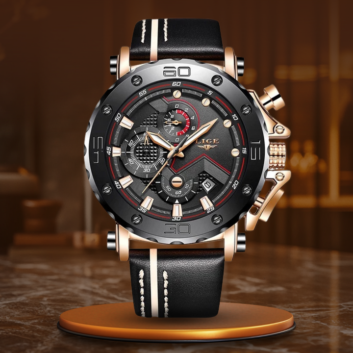 Luxurious Military Steel Quartz Watch