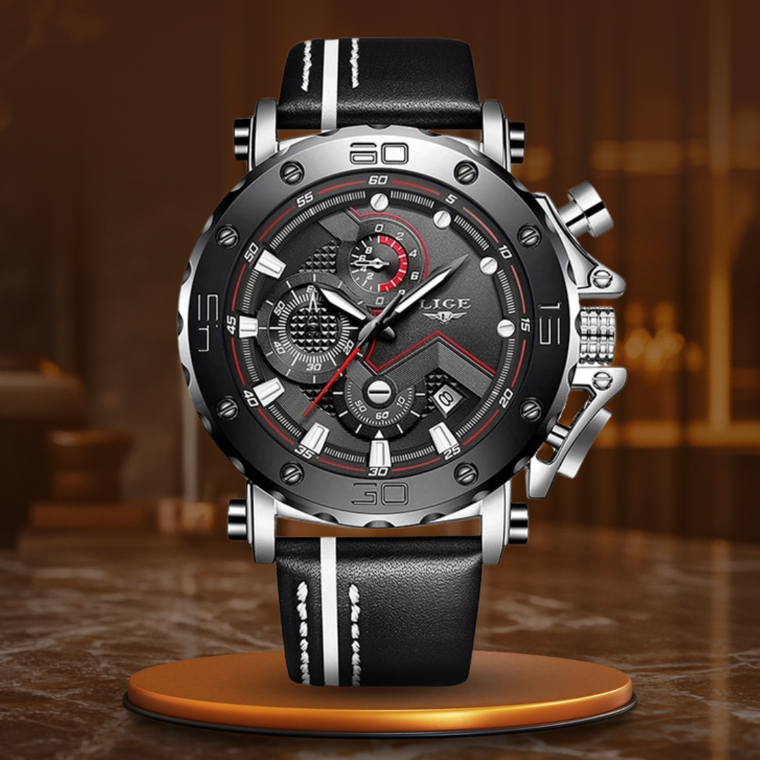 Luxurious Military Steel Quartz Watch