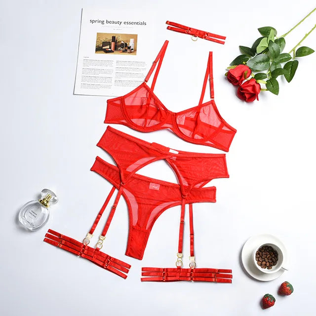 Iris | 4-Piece Lingerie Set