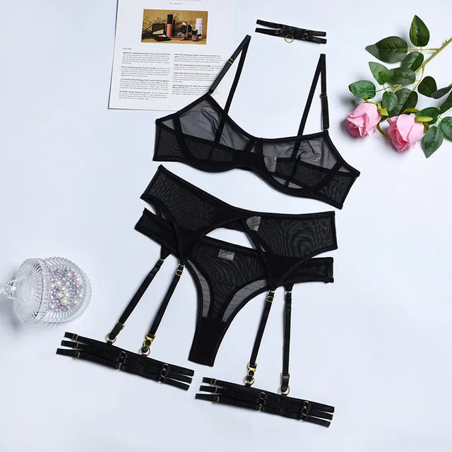 Iris | 4-Piece Lingerie Set