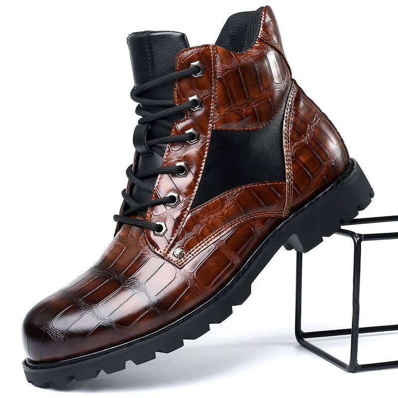 Robert | Crocodile Leather Boots