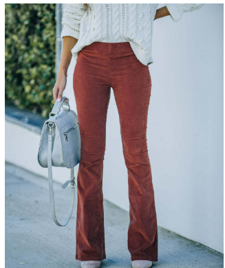 Chloe - Corduroy Flare Pants