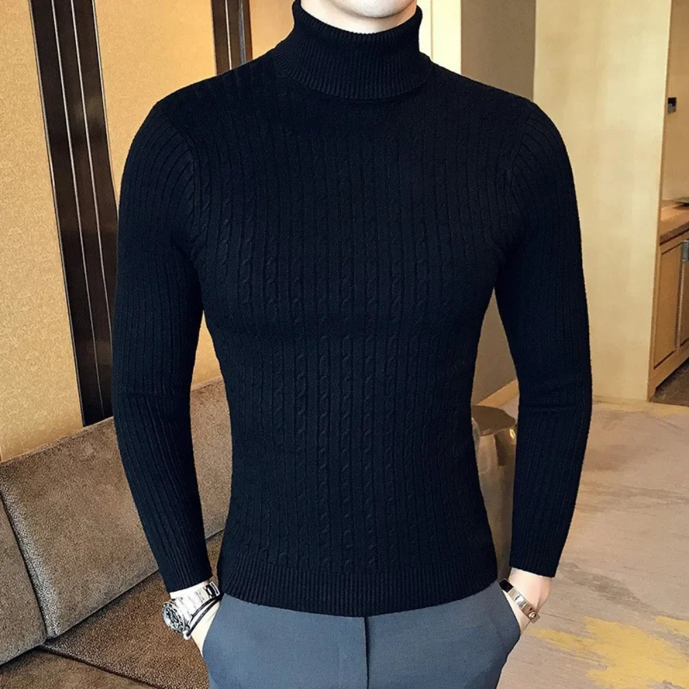 David - Slim Fit Turtleneck Sweater