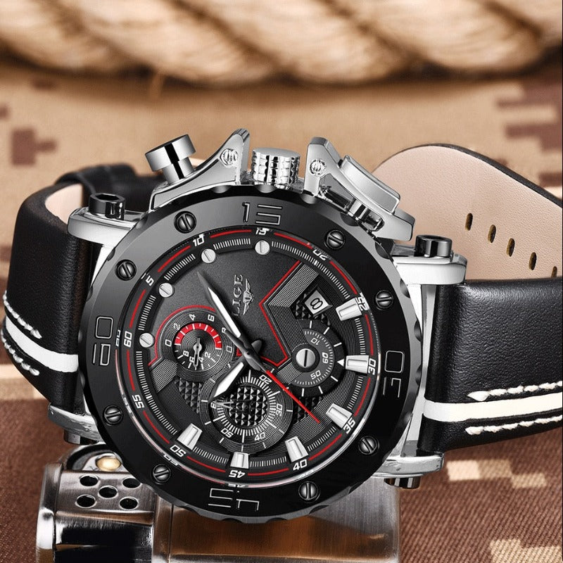 Luxurious Military Steel Quartz Watch