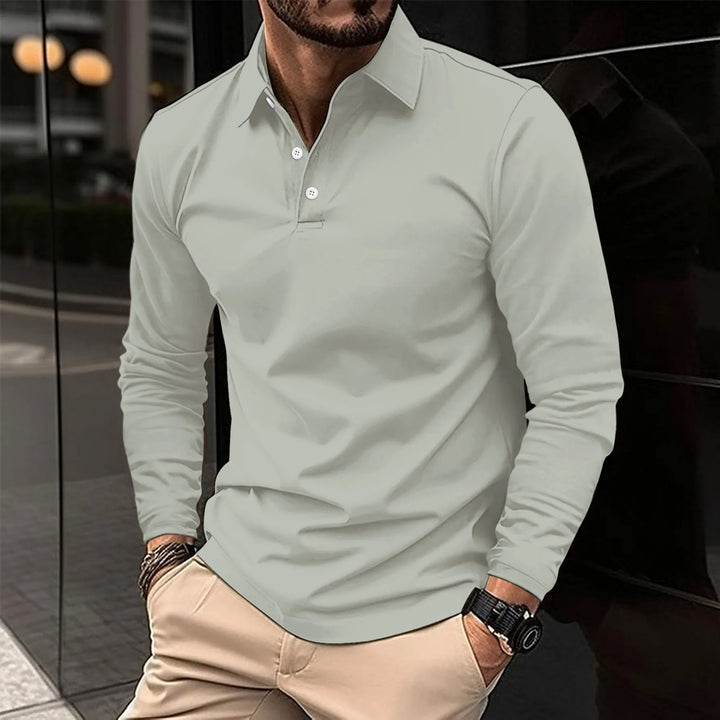 Fabian - Long Sleeve Polo Shirt