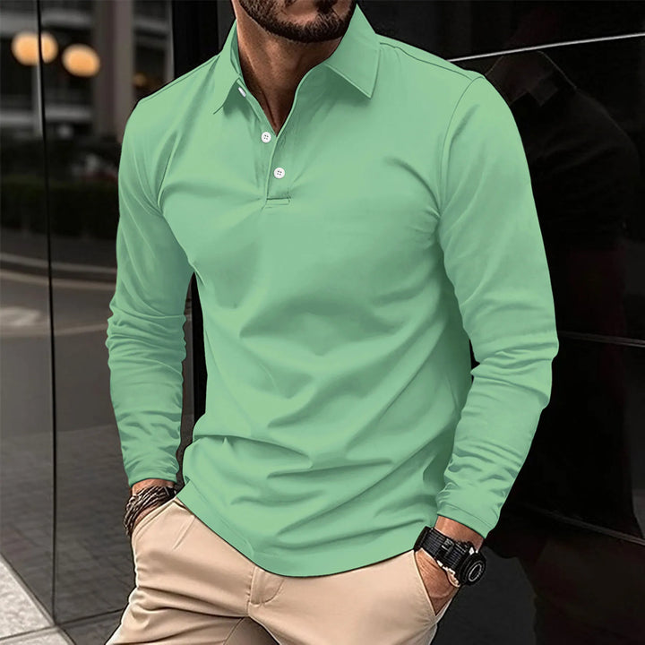 Fabian - Long Sleeve Polo Shirt