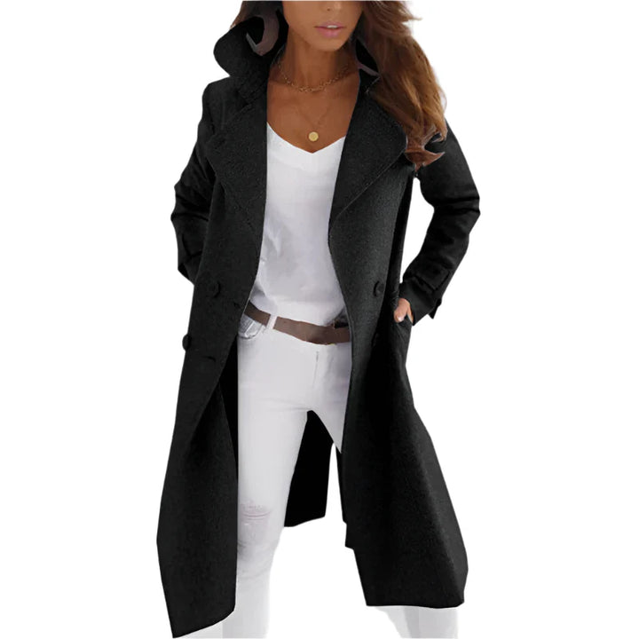 Daisy - Elegant Long Windbreaker Coat