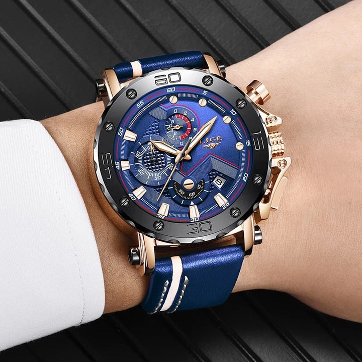 Luxurious Military Steel Quartz Watch