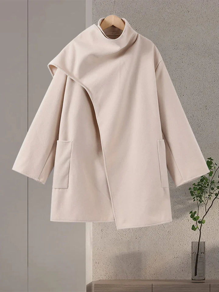 Fenna – Stylish Winter Coat with Shawl Collar and Belt