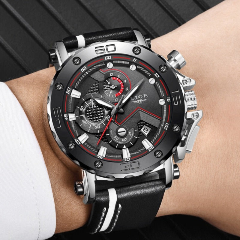 Luxurious Military Steel Quartz Watch