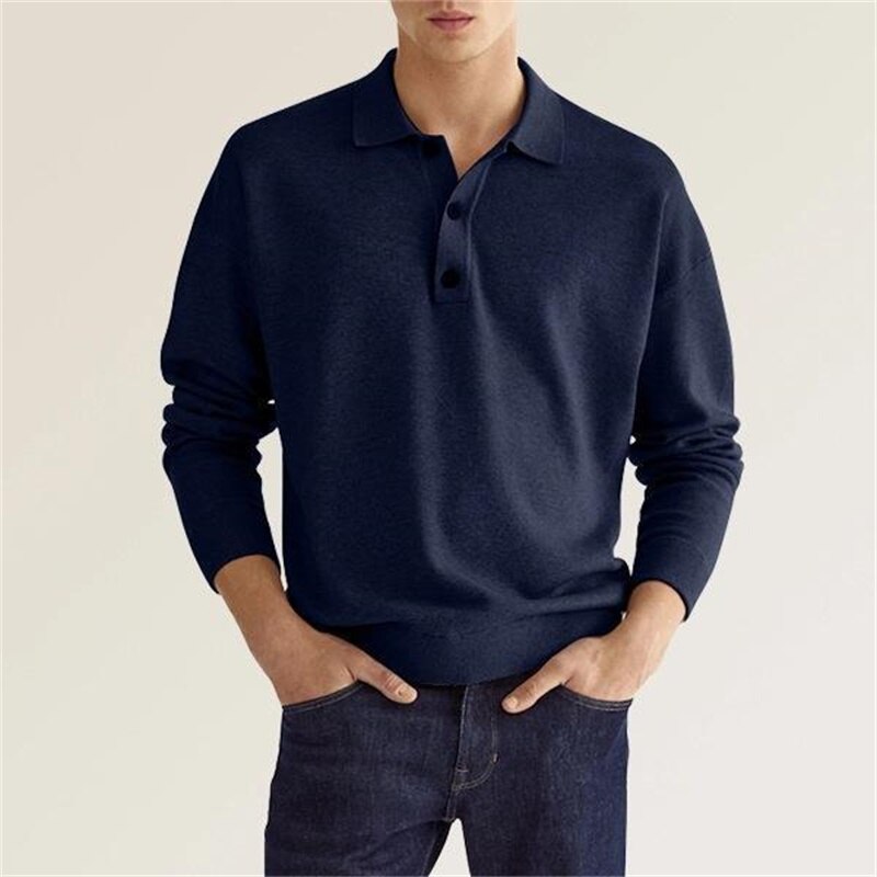 Roman - Stylish Casual Long Sleeve Polo