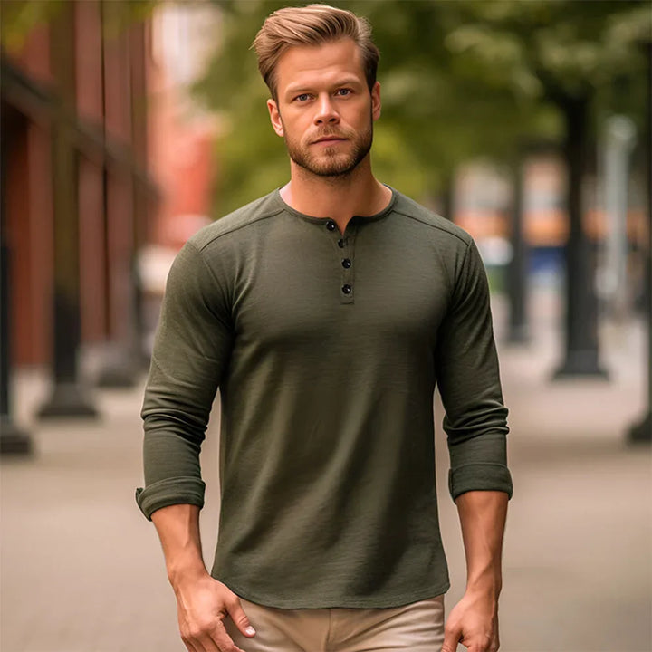 4-Pack Luxe Long Sleeve T-Shirts for Men