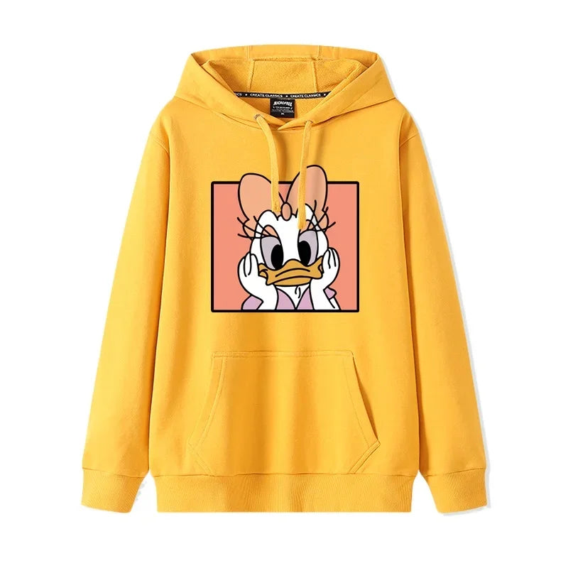 Donald & Daisy - Playful Oversized Hoodie for the Perfect Duo