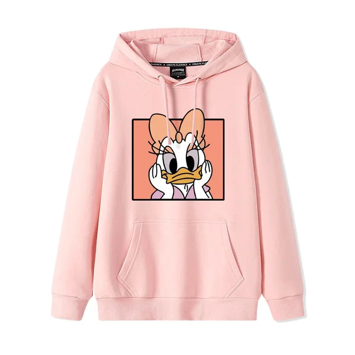 Donald & Daisy - Playful Oversized Hoodie for the Perfect Duo