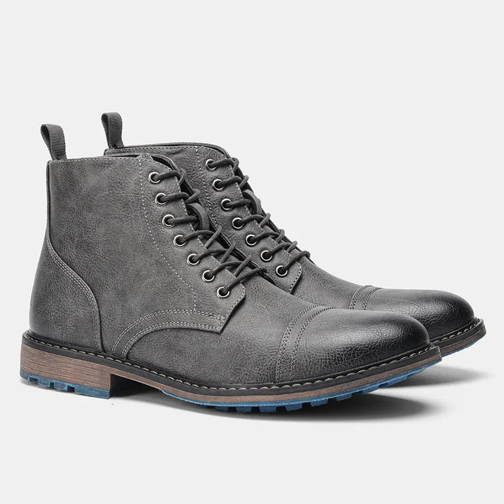 Edwin | Leather Lace-Up Boots