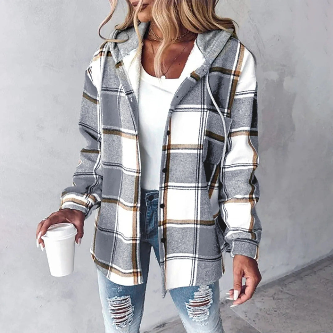 Olivia - Lumberjack Vest with Hood