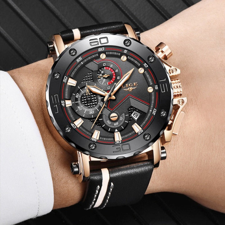 Luxurious Military Steel Quartz Watch