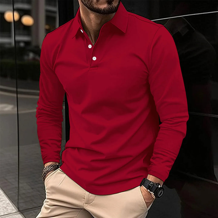 Fabian - Long Sleeve Polo Shirt