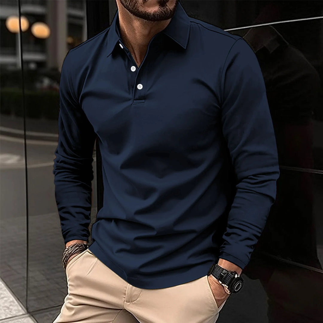 Fabian - Long Sleeve Polo Shirt