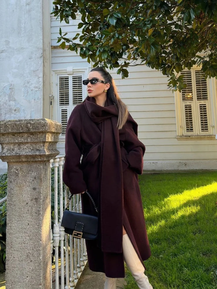 Michella - Long Trendy Cape Coat