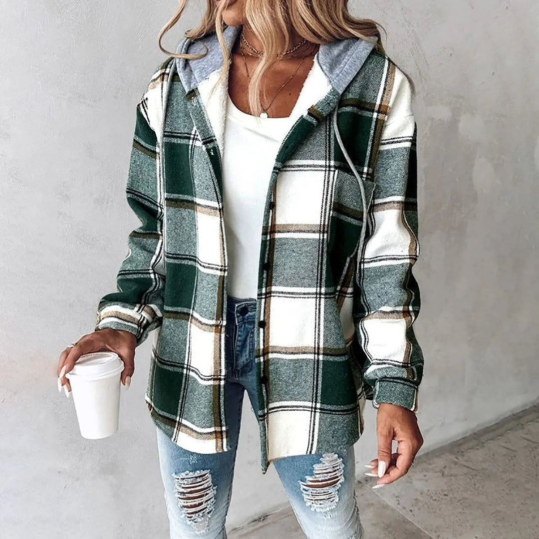 Olivia - Lumberjack Vest with Hood