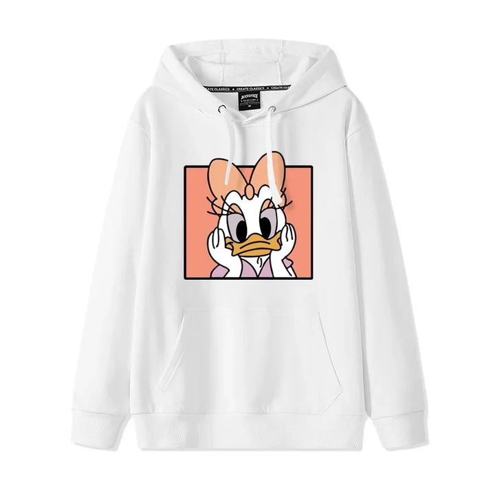 Donald & Daisy - Playful Oversized Hoodie for the Perfect Duo