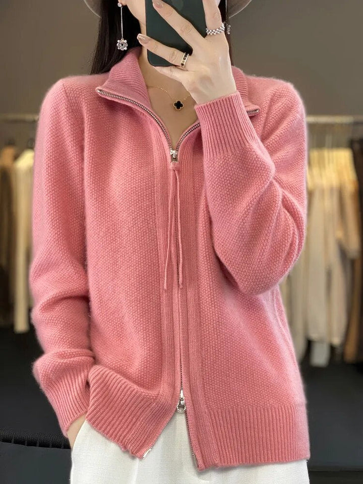 Amelia - Cozy Zip-Up Cardigan