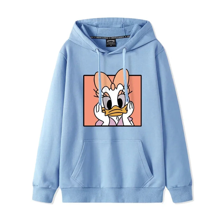 Donald & Daisy - Playful Oversized Hoodie for the Perfect Duo