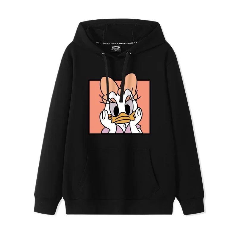 Donald & Daisy - Playful Oversized Hoodie for the Perfect Duo