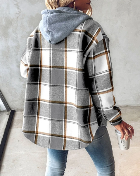 Laura - Checked Hoodie Jacket