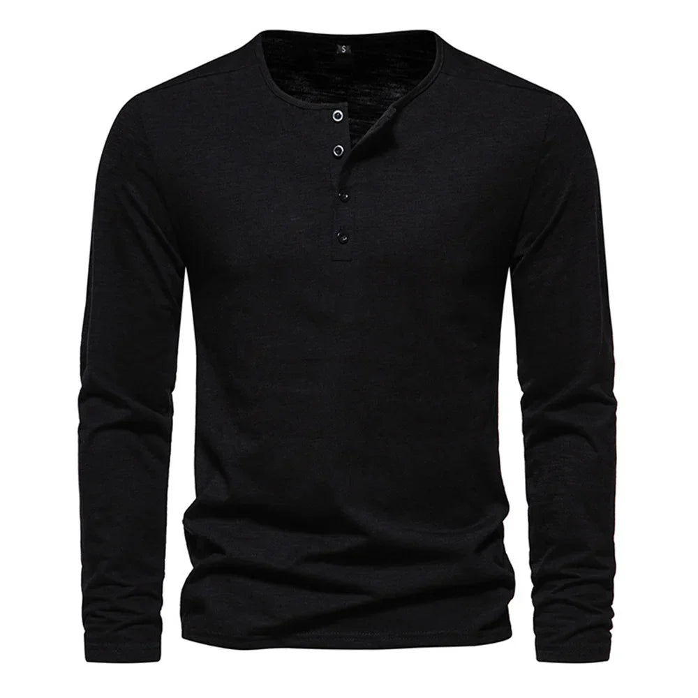 4-Pack Luxe Long Sleeve T-Shirts for Men