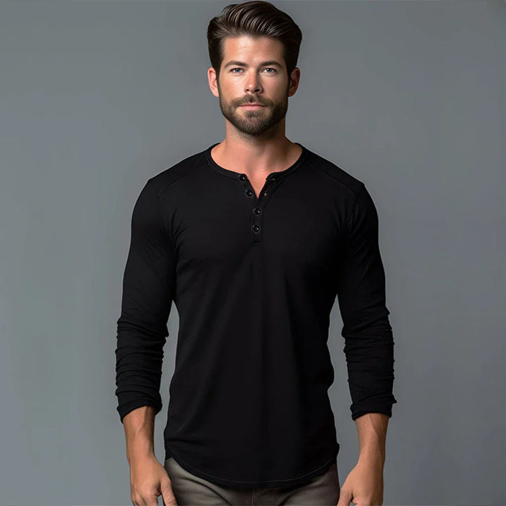 4-Pack Luxe Long Sleeve T-Shirts for Men